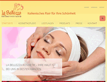 Tablet Screenshot of la-bellezza-kosmetik.com